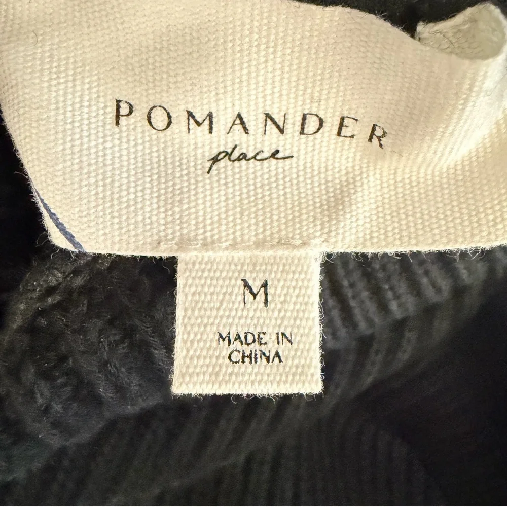 Pomander Place Black Knit Helen Turtleneck Sweater Size Medium 23577 - Picture 6 of 9